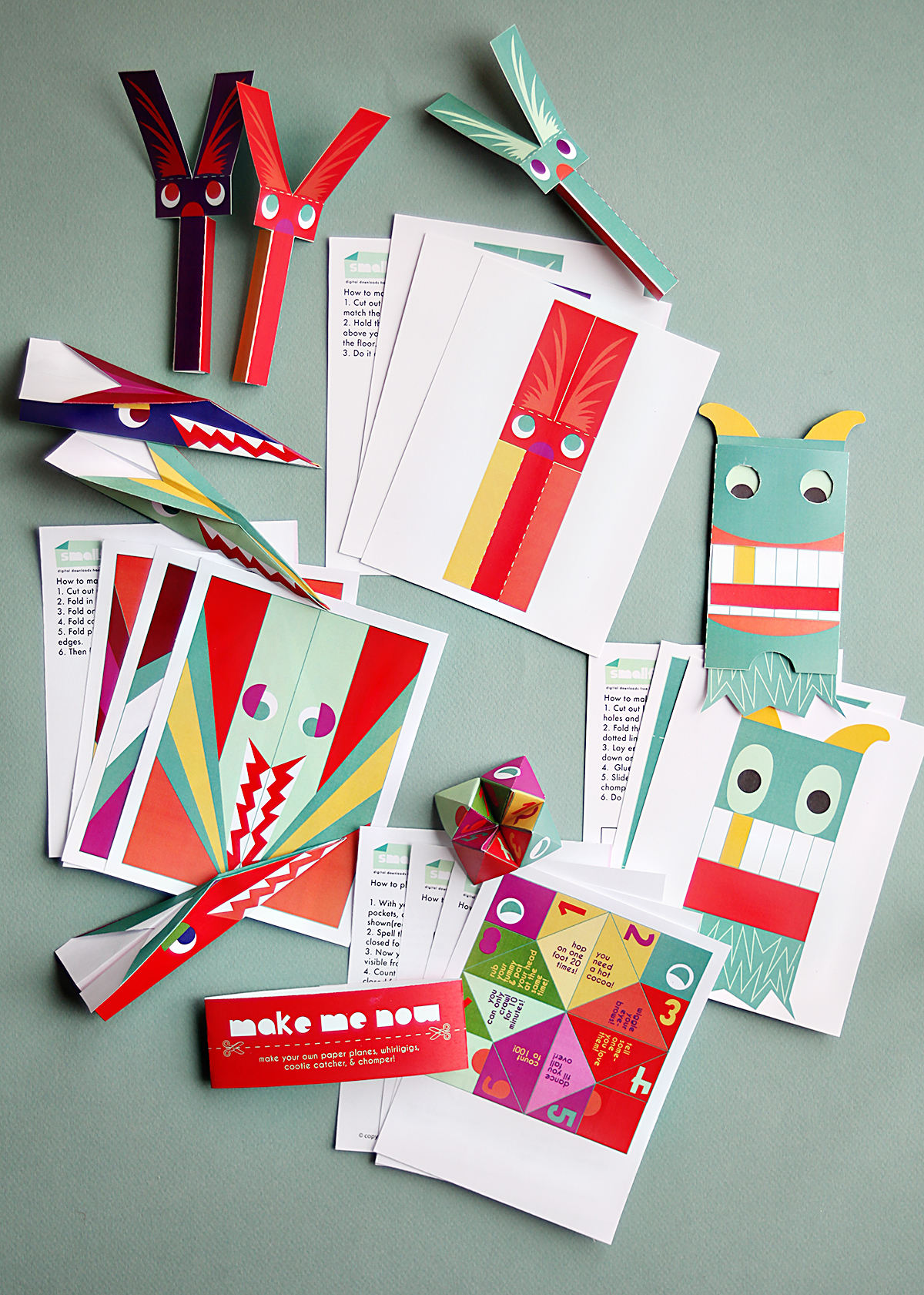 Print and make easy to assemble Paper Toys for free!