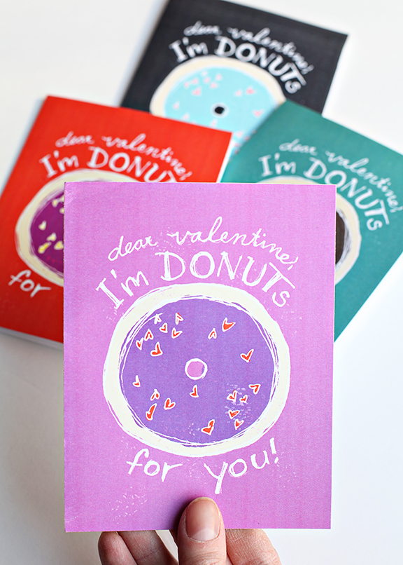 Valentine Card DIY Printables - I'm Donuts for You