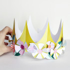 paper printable - diy flower crown for birthday parties