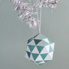 Geo Triangle and Diamond Ornaments - DIY Printable Ornaments for Christmas
